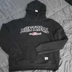 Black Teepee Hoodie with Canadian Flag